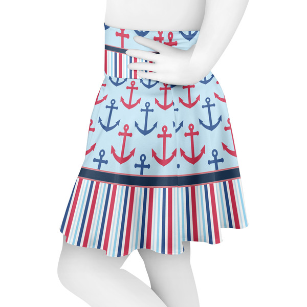 Anchors & Stripes Skater Skirt - Side