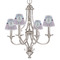 Anchors & Stripes Small Chandelier Shade - LIFESTYLE (on chandelier)