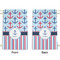 Anchors & Stripes Small Laundry Bag - Front & Back View