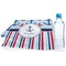 Anchors & Stripes Sports Towel Folded with Water Bottle