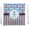 Anchors & Stripes Square Dinner Plate