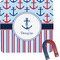 Anchors & Stripes Square Fridge Magnet (Personalized)