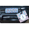Anchors & Stripes Square Luggage Tag & Handle Wrap - In Context