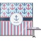 Anchors & Stripes Square Table Top