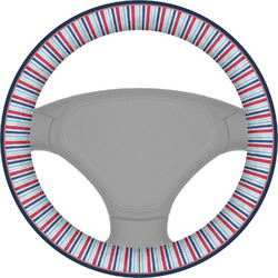 Anchors & Stripes Steering Wheel Cover (Personalized)