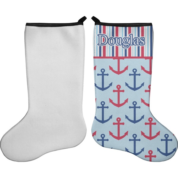 Anchors & Stripes Stocking - Single-Sided - Approval