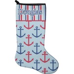 Anchors & Stripes Holiday Stocking - Single-Sided - Neoprene (Personalized)