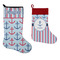 Anchors & Stripes Stockings - Side by Side compare