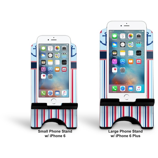Anchors & Stripes Stylized Phone Stand - Comparison