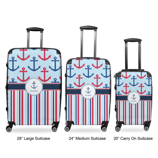 Anchors & Stripes Suitcase Set 1 - APPROVAL