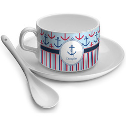 Anchors & Stripes Tea Cup (Personalized)