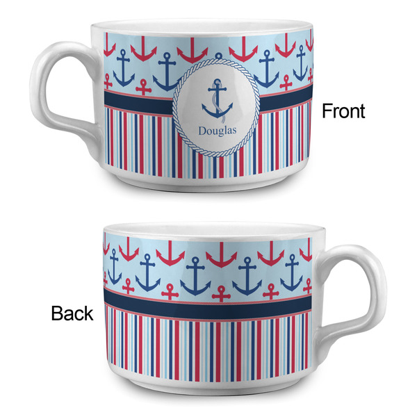 Anchors & Stripes Tea Cup - Single Apvl