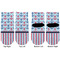 Anchors & Stripes Toddler Ankle Socks - Double Pair - Front and Back - Apvl