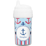 Anchors & Stripes Sippy Cup (Personalized)