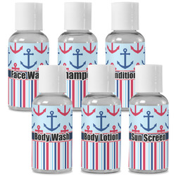 Anchors & Stripes Travel Bottles (Personalized)