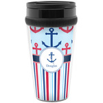 Anchors & Stripes Acrylic Travel Mug without Handle (Personalized)