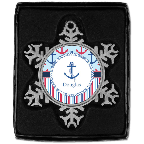 Anchors & Stripes Vintage Snowflake - In box