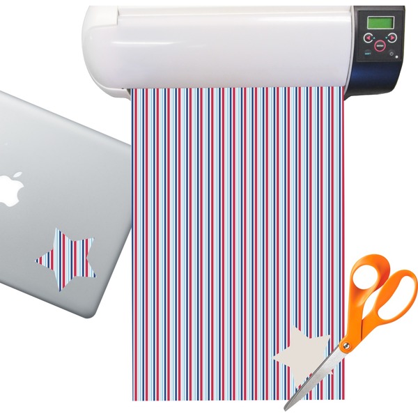 Custom Anchors & Stripes Sticker Vinyl Sheet (Permanent)
