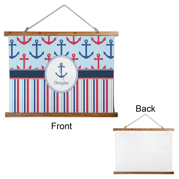 Anchors & Stripes Wall Hanging Tapestry - Landscape - APPROVAL
