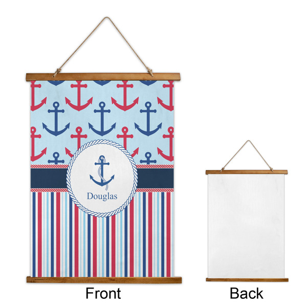 Anchors & Stripes Wall Hanging Tapestry - Portrait - APPROVAL