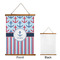 Anchors & Stripes Wall Hanging Tapestry - Portrait - APPROVAL