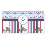 Anchors & Stripes Wall Mounted Coat Rack (Personalized)