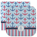 Anchors & Stripes Facecloth / Wash Cloth (Personalized)