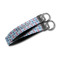 Anchors & Stripes Webbing Keychain FOBs - Size Comparison