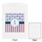 Anchors & Stripes White Treat Bag - Front & Back View