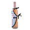Anchors & Stripes Wine Bottle Apron - DETAIL WITH CLIP ON NECK