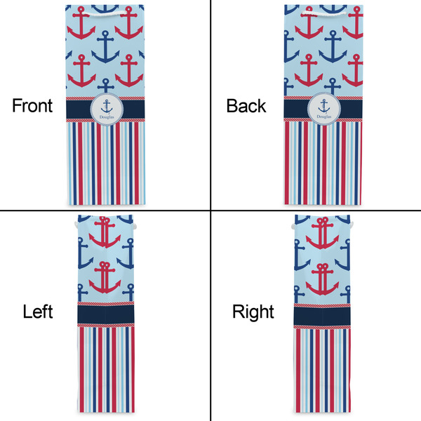 Anchors & Stripes Wine Gift Bag - Gloss - Approval