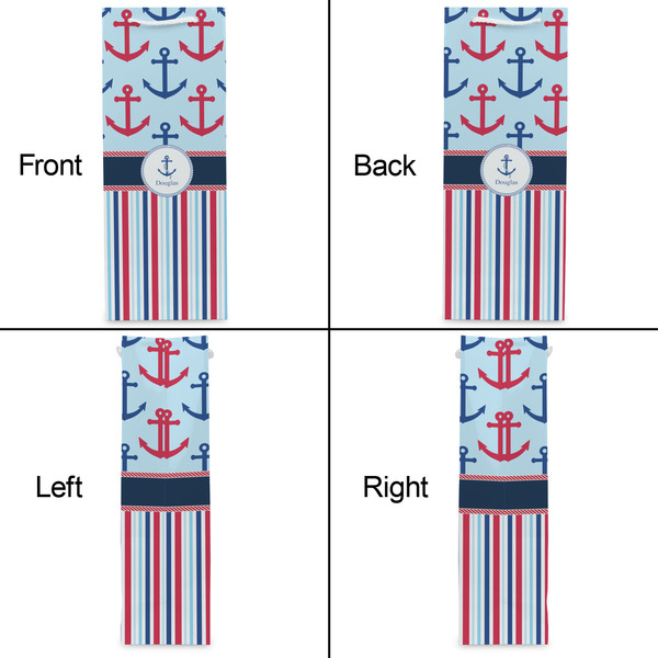 Anchors & Stripes Wine Gift Bag - Matte - Approval