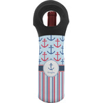 Anchors & Stripes Wine Tote Bag (Personalized)