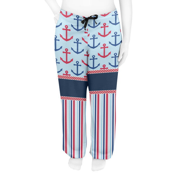 Anchors & Stripes Women's Pj on model - Front