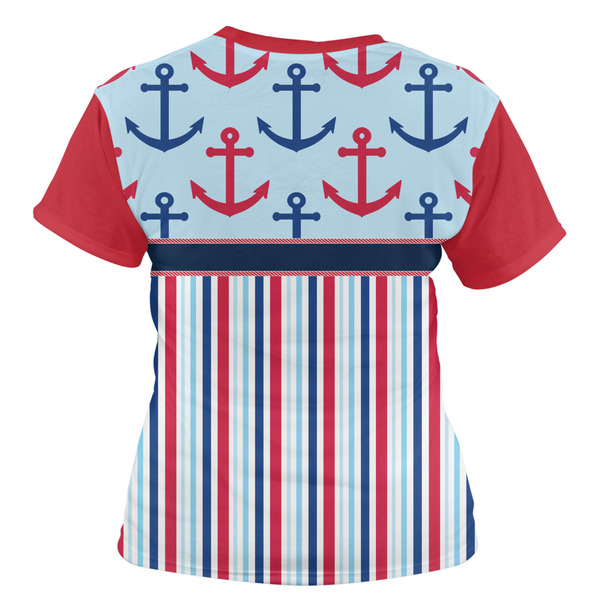 Anchors & Stripes Women's T-shirt Back