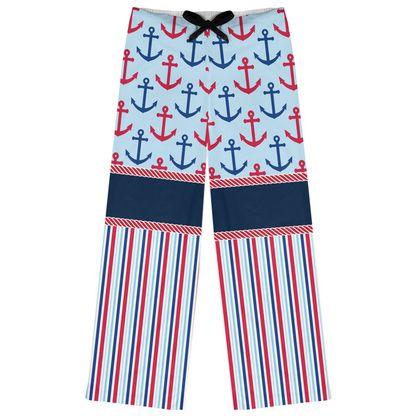 Custom Anchors & Stripes Womens Pajama Pants