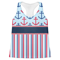 Anchors & Stripes Womens Racerback Tank Top