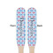 Anchors & Stripes Wooden Food Pick - Paddle - Double Sided - Front & Back