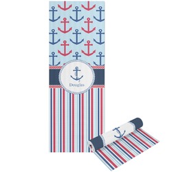 Anchors & Stripes Yoga Mat - Printable Front and Back (Personalized)
