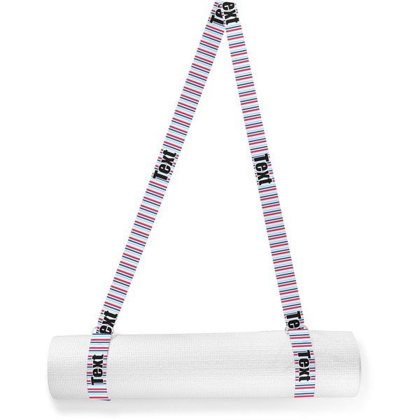 Custom Anchors & Stripes Yoga Mat Strap (Personalized)