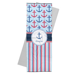 Anchors & Stripes Yoga Mat Towel (Personalized)
