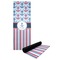 Anchors & Stripes Yoga Mat with Black Rubber Back Full Print View