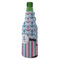Anchors & Stripes Zipper Bottle Cooler - ANGLE (bottle)