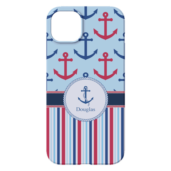 Anchors & Stripes iPhone 14 Plus Case - Back