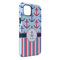 Anchors & Stripes iPhone Case - Rubber Lined - iPhone 14 Plus (Personalized)