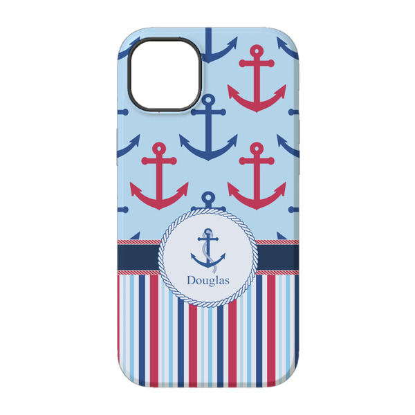 Anchors & Stripes iPhone 14 Pro Tough Case - Back