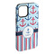 Anchors & Stripes iPhone Case - Rubber Lined - iPhone 15 Plus (Personalized)