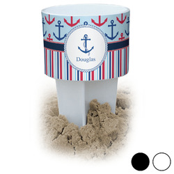 Anchors & Stripes Beach Spiker Drink Holder (Personalized)
