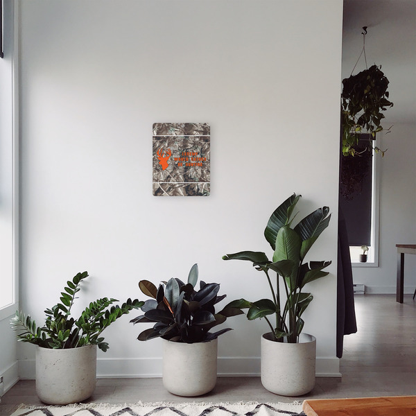 Hunting Camo 11x14 - Canvas Print - In Context