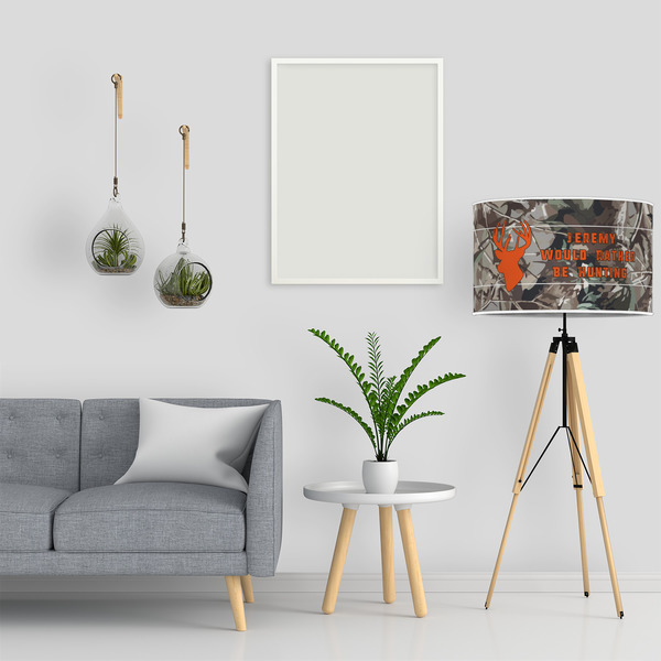 Hunting Camo 12" Drum Lampshade - LIFESTYLE